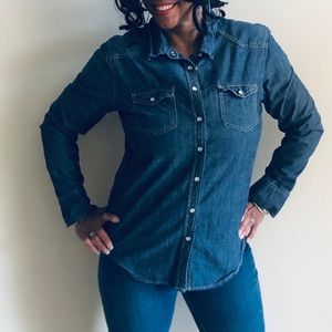 CUTE DENIM BLOUSE 💙💙💙